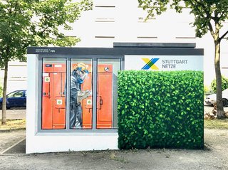 Das Ergebnis: Die fertig bemalte Umspannstation in der Ostendstraße. 20180628_SNB_PM_Ostend.jpg