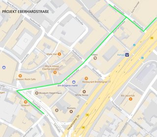 Stuttgart Netze Baustelle Strom Eberhardstraße